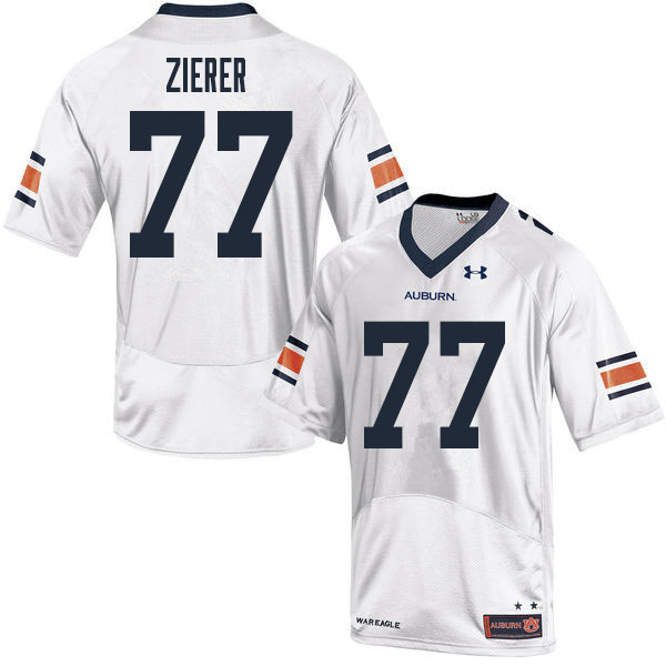 Men #77 Kilian Zierer Auburn Tigers College Football Jerseys Sale-White - Click Image to Close